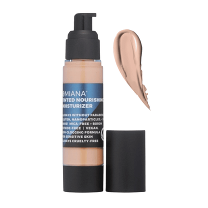 Omiana Natural Beauty Foundation Light Ivory Tinted Nourishing Moisturizer - Mica-Free, Boron Nitride-Free, & More!