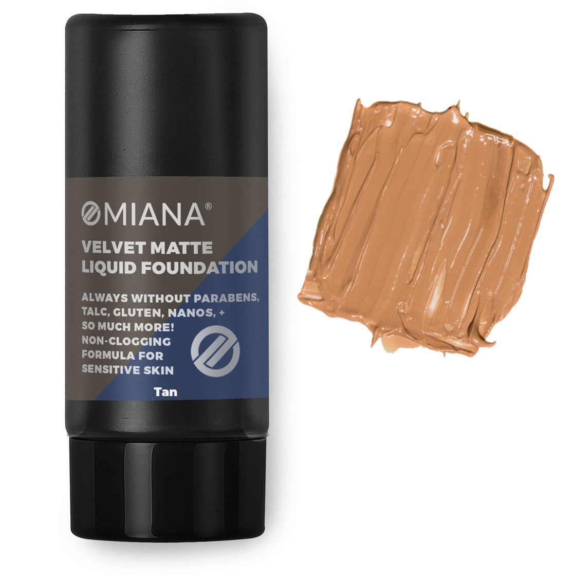 Omiana Velvet Matte Liquid Mineral Foundation - Tan